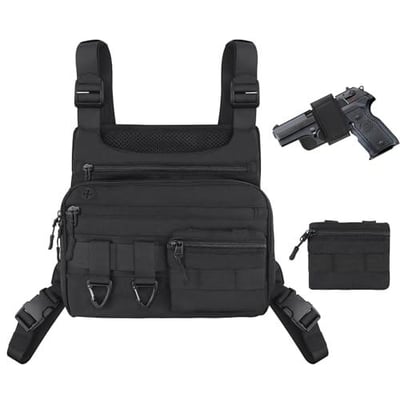 JECOLOS Tactical Chest Bag Lightweight Tactical Vest Large Capacity Chest Pack, Water Resistant, Practical Tool Bag (Large Capacity Chest Bag) - $14.99 + FREE Shipping