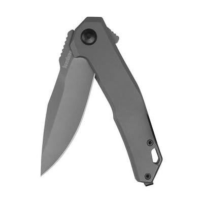 Kershaw Helitack Pocket Knife, Matte Gray Design, 3.26 Inch Stainless Steel Drop Point Blade, EDC with Assisted Opening, Contoured Steel Handle, Everyday Carry Pocket Knife for Men and Women - $34.99 + FREE Shipping