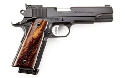 Wilson Combat 1911 45th Anniversary 5" .45 ACP Walnut Grip Blued Pistol - $6000