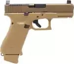 Glock 19X, 9mm, 4.02" Barrel, 3 Magazine, Optics Cut, Coyote Tan, Pistol - $628.88 