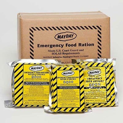 Mayday Food Bars Emergency 3600 Calorie Food Bars (20 per case) weight 39 lbs - $139 + Free Shipping