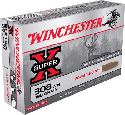 Winchester Super-X Power-Point Centerfire Rifle Ammo .350 Legend - 180 Grain - 20rd - $23.98 (Free S/H over $50)