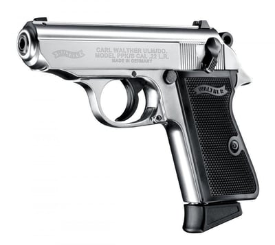 Walther PPK/S Nickel .22 LR Rimfire 3.3" Barrel 10+1 Rounds - $312.49 after code "ULTIMATE20"