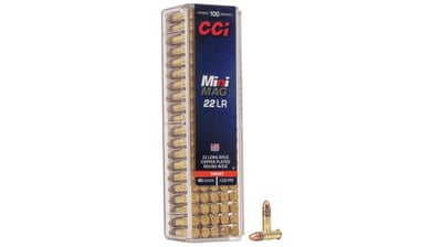 CCI Ammunition Mini-Mag .22 Long Rifle 40 grain Jacketed Soft Point Rimfire Ammunition 30 Caliber: .22 Long Rifle, Number of Rounds: 100 - $7.79 (Free S/H over $49 + Get 2% back from your order in OP Bucks)