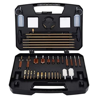 BOOSTEADY Universal Gun Cleaning Kit for .17 .22 .243 .270 .30 .357 .40 .45 Cal 12GA 20GA - $29.99 (Free S/H over $25)