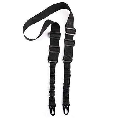 EZshoot 2 Point Rifle Sling Adjustable Traditional Sling with Metal Eagle Hook Black - $4.99 (Free S/H over $25)