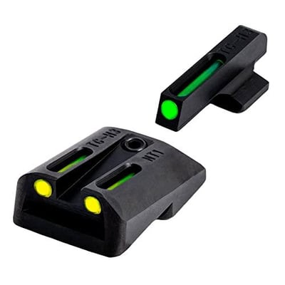 Truglo TFO Tritium & Fiber-Optic Handgun Sight Durable Compact High-Visible Front & Rear Night Sight Set, Compatible with 1911 Handguns (Yellow/Green) - $49.91 + FREE Shipping
