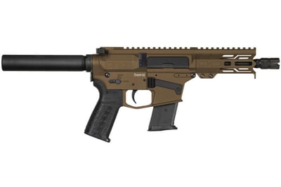 CMMG Banshee Mk57 5.7x28mm AR-15 Pistol with 5 Inch Barrel and Midnight Bronze Cerakote Finish - $1349.99 (Free S/H on Firearms)