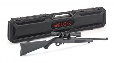 Ruger 10/22 Carbine .22 LR 18.5" 10rd w/Scope & Case - $299.99 ($9.99 S/H on Firearms / $12.99 Flat Rate S/H on ammo)