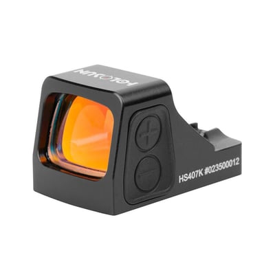 HOLOSUN HS407KX2 Open Reflex Sight - Black, 6 Moa Red Dot, Aluminum - $224.99 