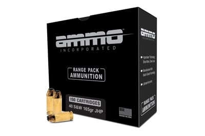 Ammo Inc .40 S&W JHP 165gr Handgun Ammo - 750 round case - 40165JHP-A150 - $199.95 