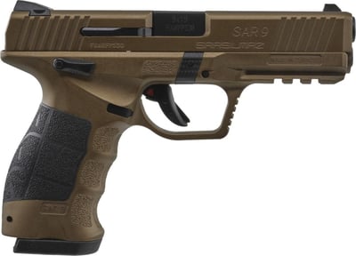 SAR USA SAR9 9mm 4.4" 17rd Optic Ready Pistol, Bronze - $219.99 