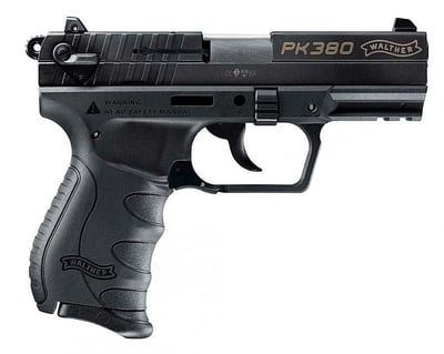 Walther Arms PK380 380 ACP 3.66" 8 Rd Poly Grip Black - $349.99 (Free S/H over $50)