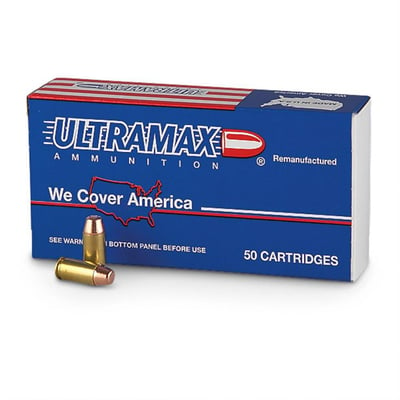 Ultramax Remanufactured, .40 S&W, FMJ, 180 Grain, 250 Rounds - $47.49 (Buyer’s Club price shown - all club orders over $49 ship FREE)