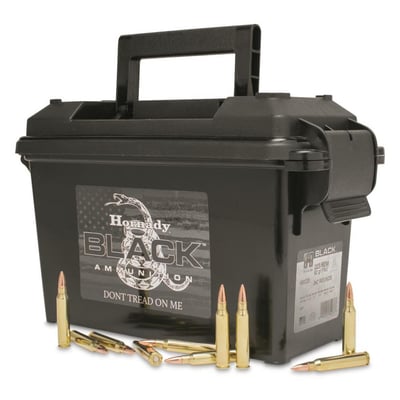 In Stock Now! Hornady Black .223 Remington FMJ 62 Grain 247 Rounds - $180.49