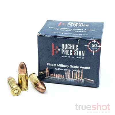 Hughes Precision - 9mm - 124 Grain - FMJ - 1000 Rounds - $211 