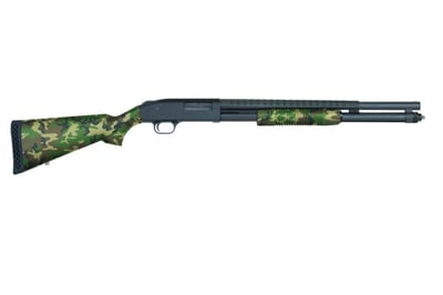 Mossberg & Sons 590 Pump Action Shotgun 20" 12 Ga 8+1 3" Chamber US Woodland Camo With Heatshield - $399 