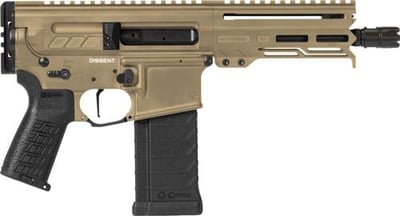 Cmmg Pistol Dissent Mk4 5.7x28 Mm 6.5" 32rd Coyote Tan - $1699.99 