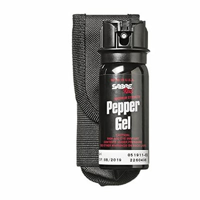 SABRE Tactical Pepper Gel With Belt Holster, 18 Bursts of Maximum Police Strength OC Spray, Quick Access Flip Top - $12.23 (Free S/H over $25)