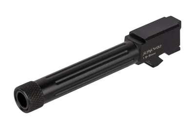 Lone Wolf Alpha Wolf 9mm Fluted Threaded for Glock 19 - Nitride - $119.99