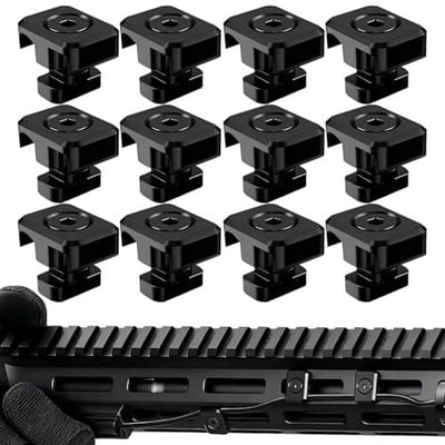 12 Pack M-Lok Cable Clips, Wire Management Clips for Picatinny Rail, Flashlight Pressure Switch Cable Holder Organizer for Rifle - $8.85 + FREE Shipping