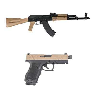 BLEM PSA AK-47 GF5 Forged CHF Classic ALG Rifle & BLEM PSA Compact Dagger Handgun, FDE - $999.99 + Free Shipping