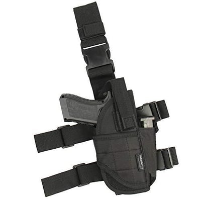 Adjustable Leg Holster, Black Tactical Thigh Holster for Pistols with Magazine Pouch (5 Colors) - $12.88 (Free S/H over $25)