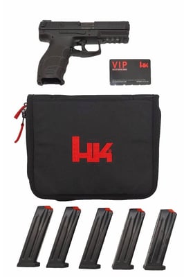 HK VP9 9mm 4.09" Pistol w/ Tac Pack (5-17Rd Mags Hard + Soft Case $50 HK Gift Card) - $699.99 