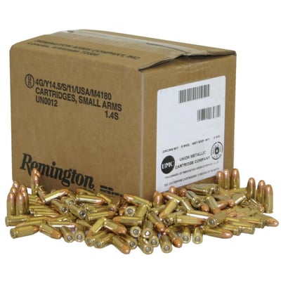 Remington UMC .40 S&W 180 gr FMJ 650/box Handgun Ammunition (Bulk) - $354.99