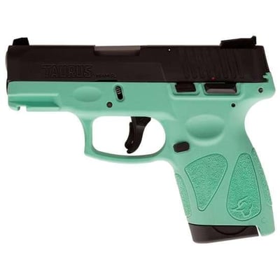 Taurus G2S 9mm 3.26" 7+1 Cyan Black Carbon Steel Cyan Polymer Grip - $191.68