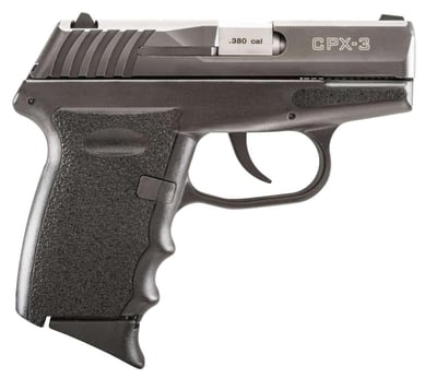 SCCY Industries CPX-3 Carbon 380 ACP 2.96" 10+1 Black/Stainless Steel - $173.79