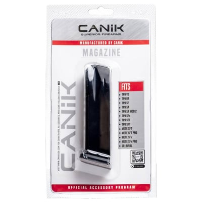 CANIK Magazine 9mm 18 Rounds Fits TP9SA, TP9v2, TP9SF, and TP9 Black - $19.99 