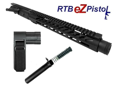 RTB EZ Pistol Kit - Blem Barreled 10.5" 5.56 Pistol SB Tactical Brace Pistol Buffer Tube Kit Pick A Pistol Brace - $259.95
