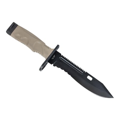 Kronos Bayonet I Fixed Blade Knife w/ Nylon Sheath, Coyote/Black - KR-0193000 - $69.99 