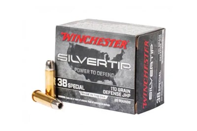 Winchester Ammunition Silvertip 38 Special 110 Grain Hollow Point Handgun Ammo 200 round case - $93.95 