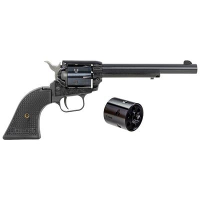 Heritage Rough Rider .22LR/WMR 6rd 6" Revolver, Black - $118.99 