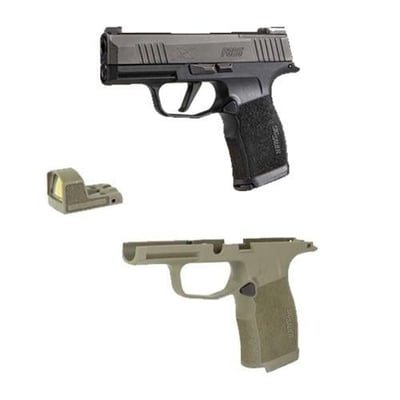 SIG Sauer P365 X-Series 9mm Pistol OR 3.1" 12rd & Sig P365XL Grip Module w/ 3 MOA Romeo Zero Red Dot - $699.99 