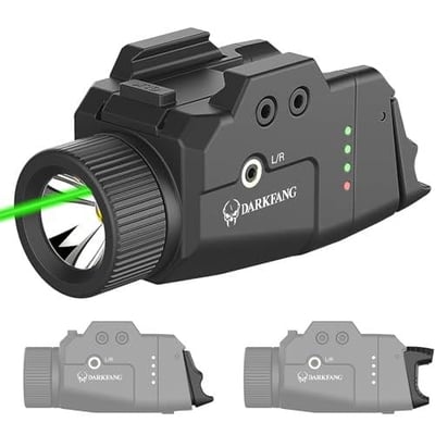 DARKFANG 1000 Lumen Tactical Weapon Light Laser Combo with High and Low Rear Switches for Glock and Picatinny Rail - $20.98 + FREE Shipping