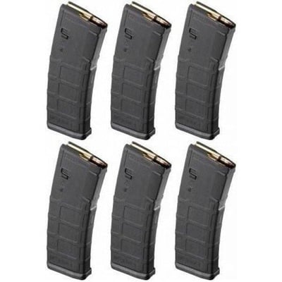 6 PACK Magpul PMAG GEN M2 MOE AR-15 .223/5.56 30-Round Magazine - $64.99