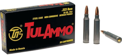 TulAmmo Steel Case .223 Rem 55 Gr FMJ/HP 20 Rnds - $4.88 (Free Shipping over $50)