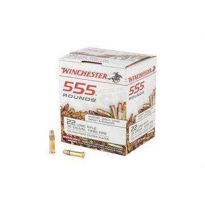 Winchester 22LR Ammo 36 Grain Hollow Point 555 Round Brick - $27.99 