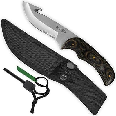 Yes4All Hunting Survival Fixed Blade Knife / Tactical Knife with Sheath & Fire Starter - $6.49 + Free S/H over $25 (Free S/H over $25)