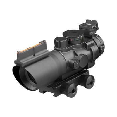Aim Sports 4X32 Tri Illuminated Scope w/Fiber Optic Sight Mil-Dot Reticle - $49.95