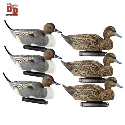 Dakota Decoy Pintail Full Body Decoys 6-Pack (3 Drakes, 3 Hens) + FREE Field Supply JD Flag - $132 (Free S/H over $25)