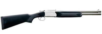 Stoeger Condor Outback Over/Under 12 Ga, 20", 3" Black Walnut, Polished Nickel - $399.99 