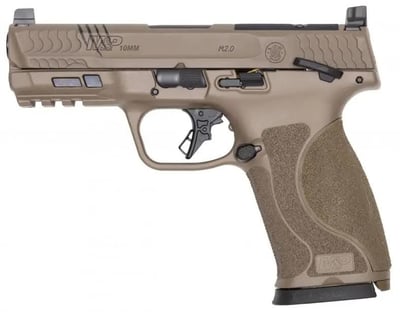 Smith and Wesson M&P M2.0 10mm 4" 15rd - FDE w/ Custom Claw-Mark Engraving - $599.99 