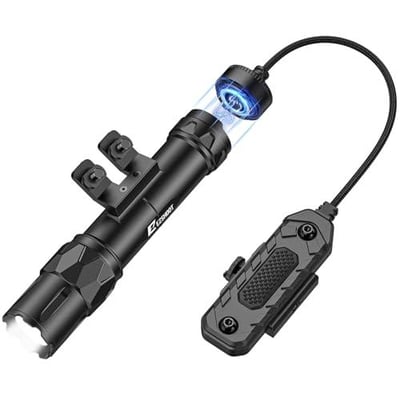EZshoot 2500 Lumens Rifle Light with Magnetic Remote Pressure Switch, Rechargeable Compatible with M-Rail with Strobe Mode - $47.99 w/code "3N77I7W9" + FREE Shipping