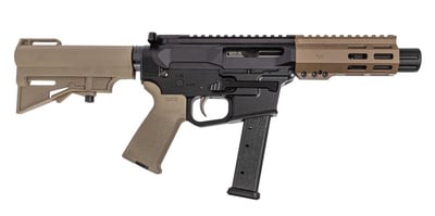 PSA Gen4 4" 9mm 1/10 GX 5" Lightweight Hex M-Lok MOE EPT HAR-15 Pistol, FDE - $599.99 