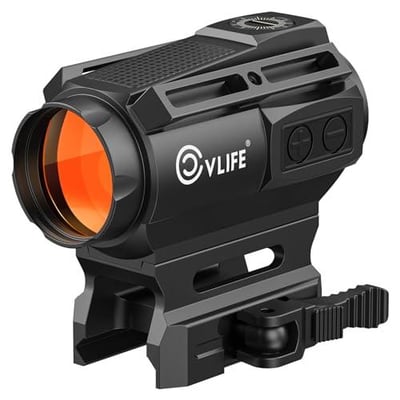 40% off CVLIFE Multi Reticle Red Dot Sight for Rifle - 25mm Large Lens Solar Red Dot with 2 MOA Dot & 70 MOA Circle, Motion Awake, Quick Release for Picatinny Rail, IPX7 Waterproof Fogproof with Flip Caps w/code OVJNGPLV + FREE Shipping