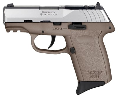 SCCY CPX-2 9mm 3.1" 10rd, Silver/Flat Dark Earth - $169.99